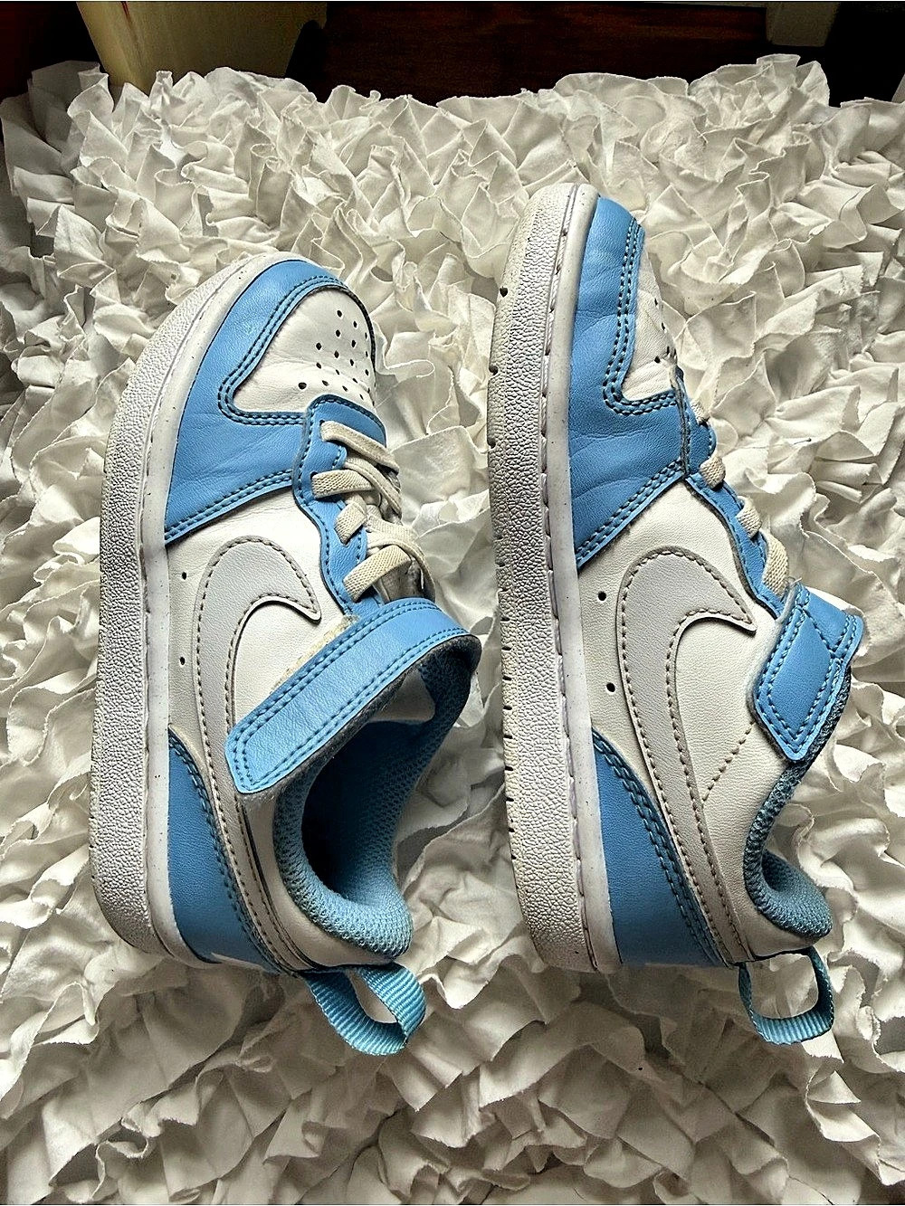 Nike Court Borough Low Blue & White Kids' Sneakers